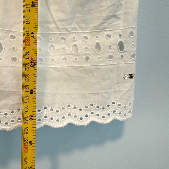 Tommy Hilfiger Women’s Plus Cotton White Lace Midi Dress Size 18 - Picture 7 of 16